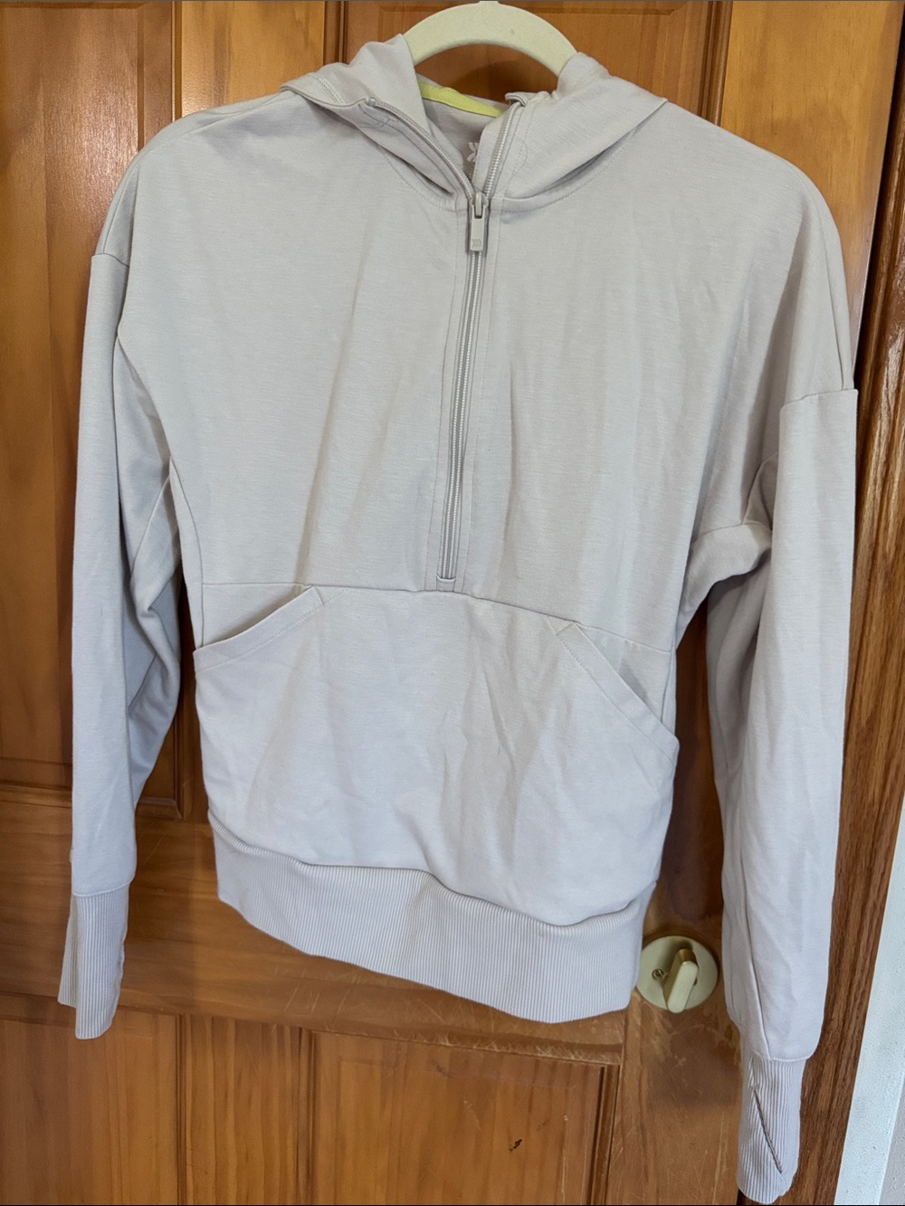 all in motion Light Gray Zip-Up Hooded Pullover